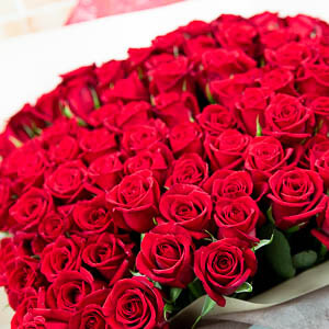 花束「108本の薔薇」